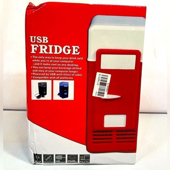NIB USB REFRIGERATOR POWERED BY USB 4ft CABLE INCLUDED - Picture 1 of 3